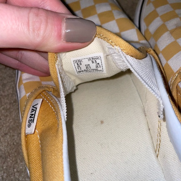 Yellow Checkered Vans - Picture 5 of 5